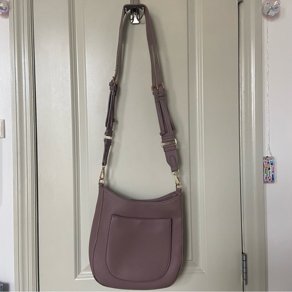 Madison West Mauve Shoulder Bag